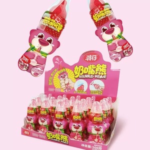 Vente en gros Sucette saveur fruit fraise Ours bonbon dur saveur cola bonbons coulants - Product Image 3