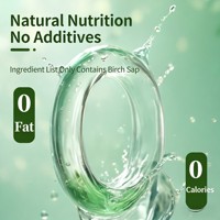 Boisson à base de sève de bouleau naturelle Jiufengshan Yangxingu sans sucre ajouté, eau d'arbre rafraîchissante, boîte économique de 6 bouteilles