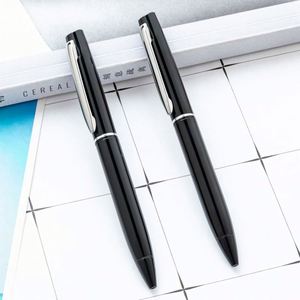 1.0Mm Custom Logo Premium Metal Black Twist-Action Hotel Advertising Business Gift Ballpoint <b>Pen</b> - Product Image 2
