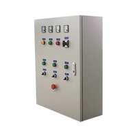 Armoire de commande murale multi-boucles pour moteur, boîtier de commande complet avec ampèremètres et boutons pour système de ventilateurs et pompes industriels