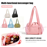 Sac de sport et de voyage en polyester imperméable, léger, grande capacité, avec logo personnalisé, fermeture éclair, pour femme