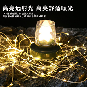 โคมไฟแคมป์ปิ้ง LED สายไฟยาว 10 เมตร พร้อมการชาร์จแบบ Type C กันน้ำระดับ IP65 สำหรับใช้งานกลางแจ้ง - Product Image 3
