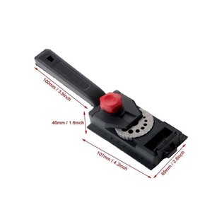 Woodworking Drilling Positioning Clamp 10-Hole 3-12mm <b>Drill</b> <b>Bit</b> Limiting Ring Set For DIY <b>Wood</b> Projects - Product Image 3