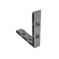 Conector de Perno Dividido en Ángulo de Esquina, Accesorio de Alineación de Varillas en Forma de L de Aleación de Zinc de 6 Ranuras Personalizado