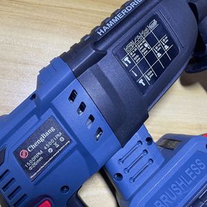 Set 5 Pezzi Utensili Elettrici Combinati: Martello <span class=keywords><strong>Elettrico</strong></span> Brushless, Trapano a Percussione, Smerigliatrice Angolare, Avvitatore a Batteria, Sega Circolare Portatile - Product Image 4