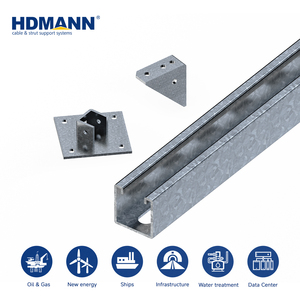 Profilo in Metallo a C Scanalato Personalizzato Hdmann 41X21 2.5Mm, Canale Strutturale in Acciaio Zincato HDG con Accessori e Staffe - Product Image 1