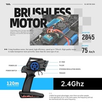 WL Toy 1/18 Diecast Control remoto coche 75 km/h 2,4G Rc coche de juguete sin escobillas 4WD eléctrico de alta velocidad todoterreno Radio Control Drift Car