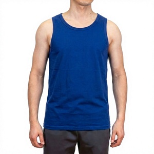 100% Cotton Customised Logo Men's Gym <b>Clothes</b> Basketball Singlets Acid Wash Tank Top weight lifting top cotton shirt - Product Image 1
