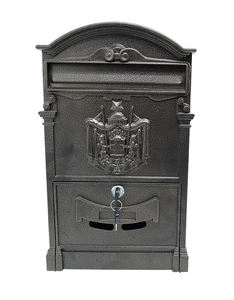 <span class=keywords><strong>Vintage</strong></span> tallado Villa Manor al aire libre Absolutamente hermoso buzón de correo de gran capacidad montado en la pared - Product Image 1