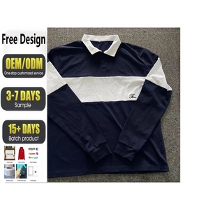 Sudaderas a Rayas Blancas y Negras para Hombre, Camisetas de Manga Larga de Algodón Puro, Fabricación OEM, Camisetas Extra Grandes Personalizadas - Product Image 1