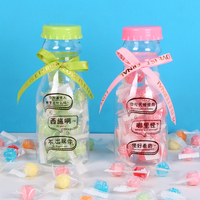 OEM Factory Wholesale Custom HALAL Mini Hard Candy Sweets Multi-fruit Flavor Drift Bottle Shape for Kids' Snacks
