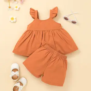 Girl Kid Clothes Baby Girl Clothing Fashion Wear High Quality Clothes Summer Set Cheap Suit