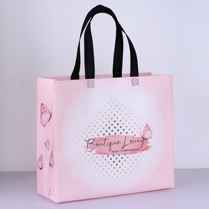 Regalos promocionales para ferias comerciales Bolsas ecológicas no tejidas de TNT con logotipo impreso personalizado - Product Image 1
