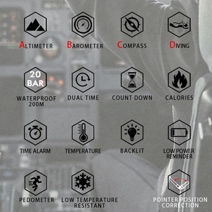 Reloj Inteligente Deportivo North Edge GAVIA con Altímetro, Brújula, Reloj Digital Deportivo, Reloj Inteligente a Prueba de Agua para Hombre - Product Image 3