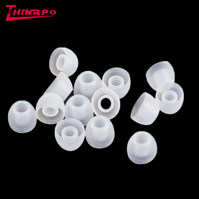High Precision  Earphone Accessories Earplug Liquid Silicone Earbuds Two Layers  S M L Size Soft Silicone Ear Tips