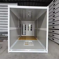 Vente directe d'usine de maison de conteneur pliable à plat 10 pieds 20 pieds maison de vie préfabriquée portable pour le bureau