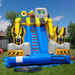 Tobogán Inflable Robótico para Exteriores, Tobogán Inflable Comercial, <span class=keywords><strong>Castillo</strong></span> Inflable con Tobogán para Fiestas Infantiles - Product Image 4