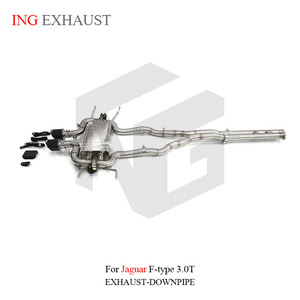 Sistema de Escape Catback de Acero Inoxidable de Fábrica ING para Jaguar F-type 3.0T con Válvula, Piezas de Rendimiento Automotriz, Tubo de Afinación - Product Image 3