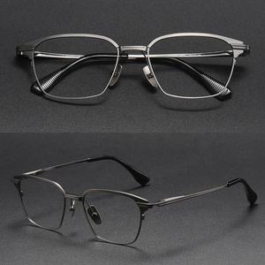 Lunettes de vue en titane <span class=keywords><strong>extra</strong></span> légères personnalisées pour hommes Montures optiques à motif solide pour lunettes de vue personnalisées - Product Image 5