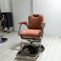 Chaise de barbier avec siège pour salon de coiffure, chaise de beauté pour coiffeur, salon de beauté pour hommes