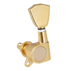Hot <span class=keywords><strong>Sale</strong></span> Gold 6 In Line Rechter Hand Tuning Toetsen Pinnen Machine Heads Set Gitaartuners Voor Lp-Stijl Elektrische Gitaaronderdelen - Product Image 3