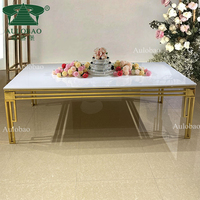 Maede — ensemble de table à manger de luxe, table moderne de 8 places avec haut en verre et miroir en acier inoxydable