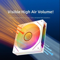 Ventilateur de boîtier de PC de bureau Prism 7e génération, 120 mm, roulement fluide, ventilateur de refroidissement ARGB pleine largeur