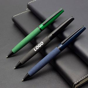 Custom Metal Ballpoint Pen with <b>Twist</b> Action PU Grip - Personalized Promotional Executive Writing Pen - Product Image 1