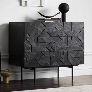 AOMISI <span class=keywords><strong>CASA</strong></span> <span class=keywords><strong>meuble</strong></span> TV en bois noir de style moderne présentoirs <span class=keywords><strong>console</strong></span> de luxe <span class=keywords><strong>meuble</strong></span> TV mural meubles nordiques en bois massif - Product Image 2