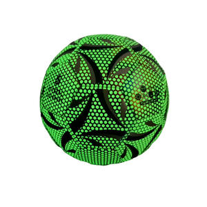 Balón <span class=keywords><strong>de</strong></span> Fútbol <span class=keywords><strong>de</strong></span> Entrenamiento Reflectante con Diseño <span class=keywords><strong>de</strong></span> Monopolio Transfronterizo, Logotipo Impreso Personalizable, Letras Gratuitas, Número 5, Verde Panal Luminoso - Product Image 4