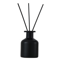Bouteilles d'aromathérapie sans flamme à grande capacité (50ml, 100ml, 150ml, 250ml) – Bouteilles diffuseurs à roseaux givrées jaunes et noires, anti-lumière