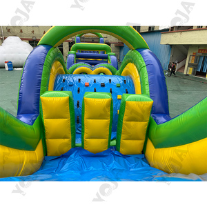 Comercial al aire libre inflable Ninja Warrior carrera de obstáculos Adventure Park Challenge juego para fiestas castillo inflable perfecto - Product Image 4