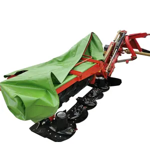 Tractor 3 Point Hitch Side mounting 5 discs rotary disc mower with flattening roller hay mower