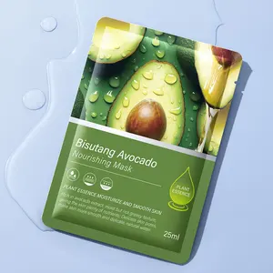 BISUTANG OEM Private Label biologico naturale alleviare la pelle liscia e secca maschera per il viso idratante nutriente maschera di Avocado