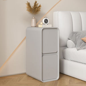 Mesita de Noche de Madera Maciza de 20 cm, Mueble de Almacenamiento Ultra Estrecho, Mesa Auxiliar Moderna y Minimalista para Dormitorio - Product Image 5