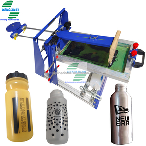 China Factory Wholesale Manual Silk Screen Printing Machine for Round Plastic Glass Paper Cup Mug Round Bottle