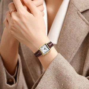 Sinobi Square Elegant Women's Watches Original Fashion Ladies Wristwatches Fashion Style Best Gifts <b>Clock</b> for Zegarek Damski - Product Image 5