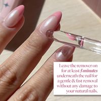Appuyez sur le dissolvant pour ongles 50ml inodore sans acétone doux colle à ongles déliant pour faux ongles colle solide et onglets adhésifs