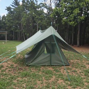 Tente de montagne de camp de base de 2 personnes vintage <span class=keywords><strong>français</strong></span> demi-<span class=keywords><strong>abri</strong></span> pour l'Afrique tente de chiot de troupe de camping - Product Image 1