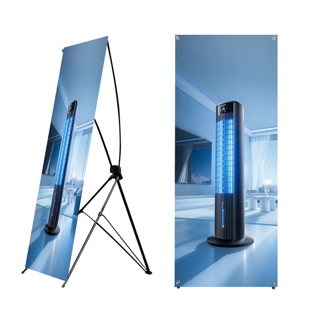 Custom Printed Promotional Advertising Portable Display X Frame Banner Stand Durable X Stand