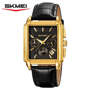 Orologio al quarzo <span class=keywords><strong>uomo</strong></span> in <span class=keywords><strong>acciaio</strong></span> 2339 e pelle Skmei orologio classico per gli uomini impermeabile fabbrica - Product Image 6