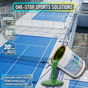 พื้นสนามเทนนิสอะคริลิกที่ได้รับการรับรองจาก IAAF ระดับมืออาชีพ พร้อมชั้นรองรับแรงกระแทก สำหรับสนามกีฬาและสโมสรโรงเรียน - Product Image 1