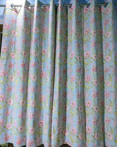 Indian Blue And White Floral Hand Block Print Pure Cotton Table Cloth Rectangle Dining Table Cover Handmade Table Linen - Product Image 1