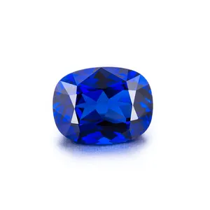 Hand Made Cushion Cut loose Sapphire Corundum Gemstone Natural Blue Sapphire Price Per Carat