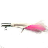 1 teile/beutel Big Game Shark Thunfisch Haken Blei Jigging Galvani sierte Hirschleder Feder Künstlicher harter Köder aus Silikon