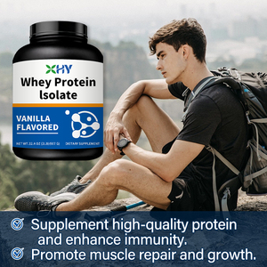 Vente en gros de poudre d'isolat de protéine de lactosérum saveur vanille haute nutrition supplément de gymnastique sportive musculaire - Product Image 5