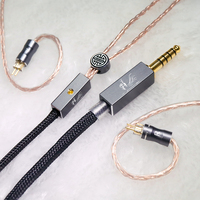 Câble audio de mise à niveau de haute qualité en nylon tressé avec connecteur jack stéréo 3,5 mm et blindage coaxial pour enceintes/moniteurs