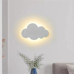 Lampe murale de chevet pour <span class=keywords><strong>chambre</strong></span> à coucher, nuages de dessin animé, thème parent-enfant, lumière murale LED, ambiance chaleureuse <span class=keywords><strong>et</strong></span> romantique, fer <span class=keywords><strong>blanc</strong></span>, 220v, 90, moderne, 20 - Product Image 6