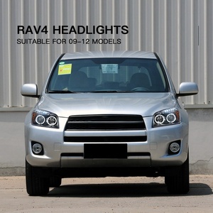 ไฟหน้าสำหรับรถยนต์โตโยต้า RAV 4 ปี 2009-2012 ชุดไฟหน้าแบบปรับปรุงเลนส์แบบไบโฟกัส ซีนอน แองเจิลอาย ไฟ LED สำหรับวิ่งกลางวัน - Product Image 6
