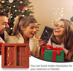 Molde de silicona grueso para barra de chocolate de pistacho de 1 pulgada de profundidad, estilo Dubai - Product Image 6